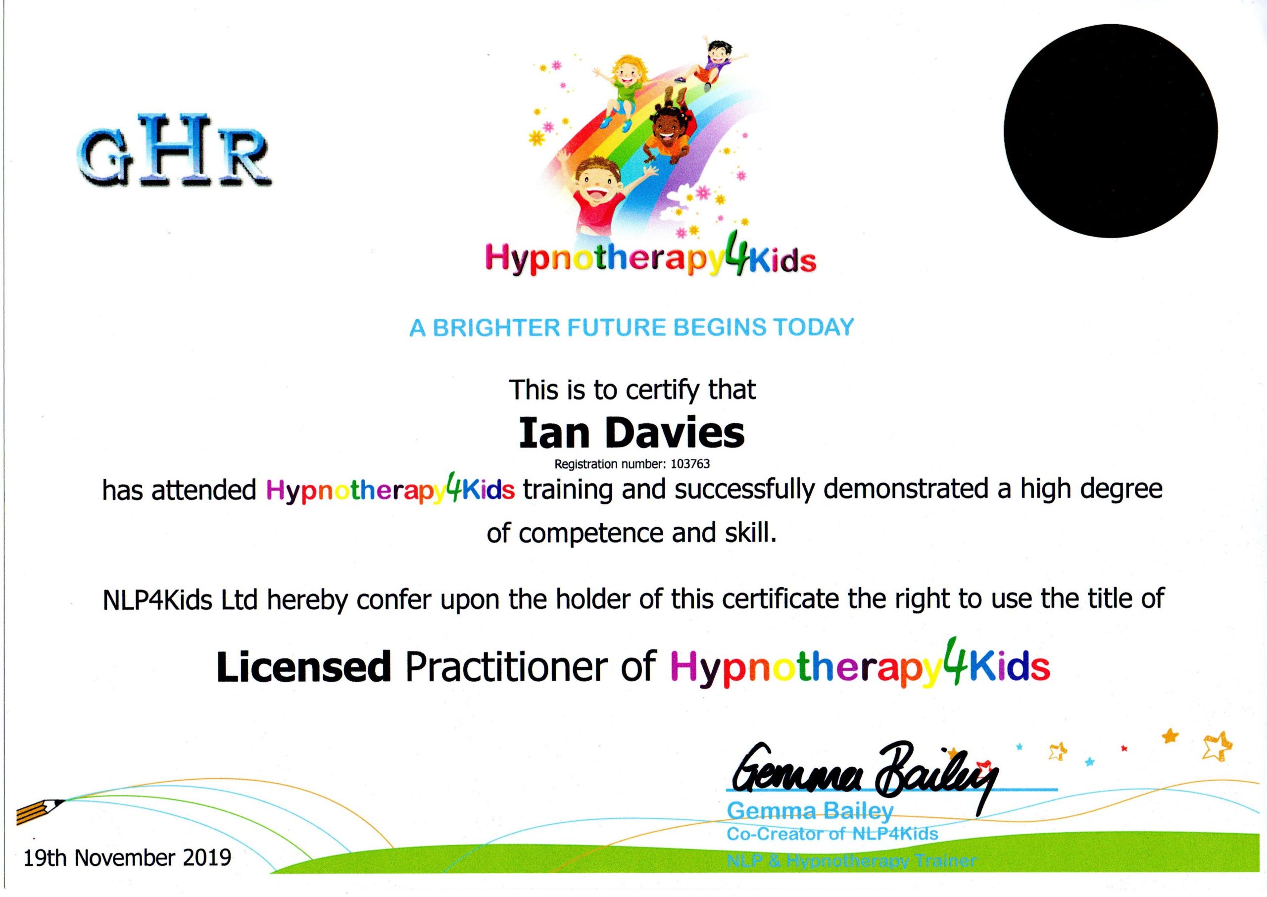 Ian Davies Aylesbury Therapy For Kids Hypnotherapy4Kids